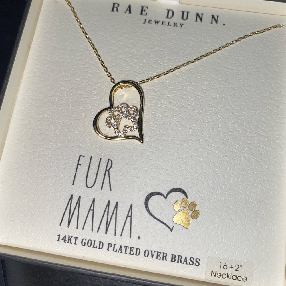 Rae Dunn Fur Mama Necklace